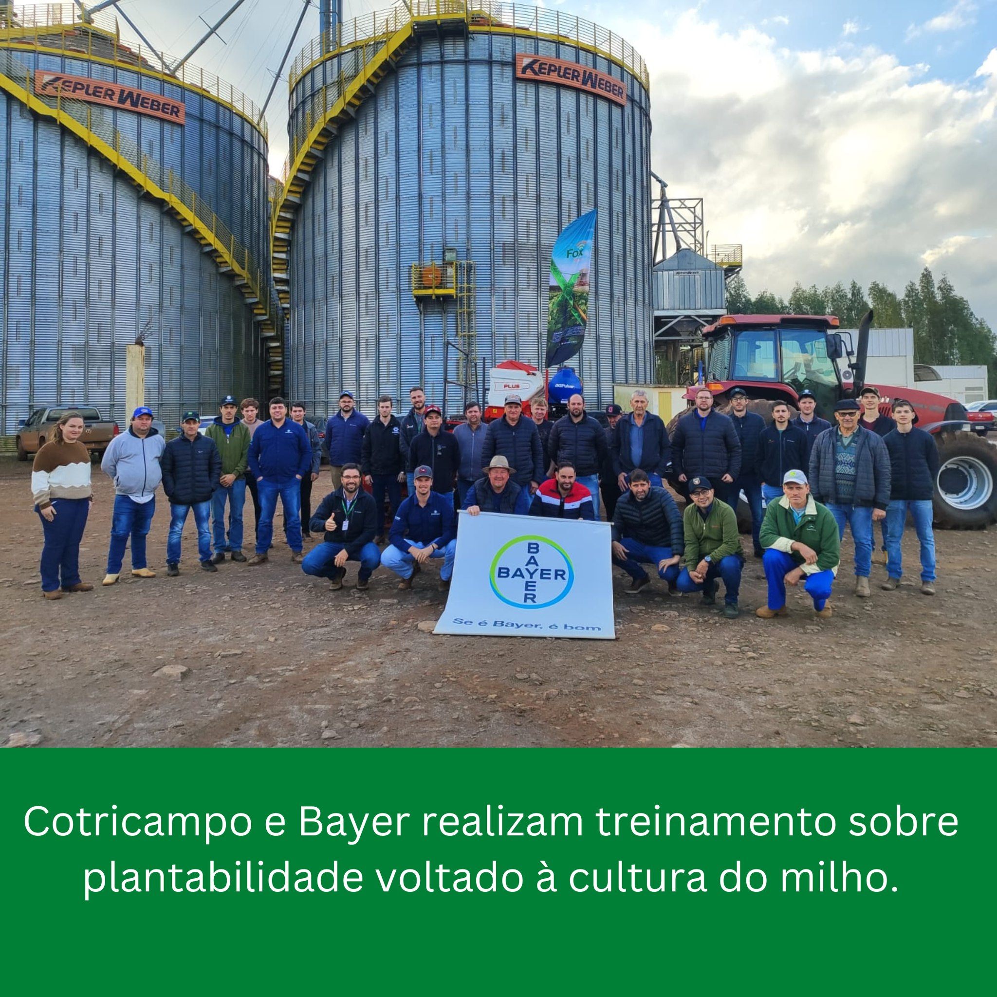 Cotricampo e Bayer realizam treinamento sobre plantabilidade voltado à cultura do milho.