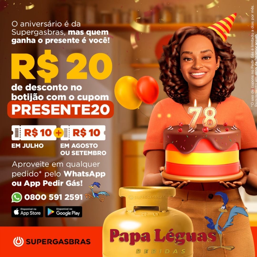 PAPA LÉGUAS ...Aproveite de 18 a 27 de julho cupom "presente20"